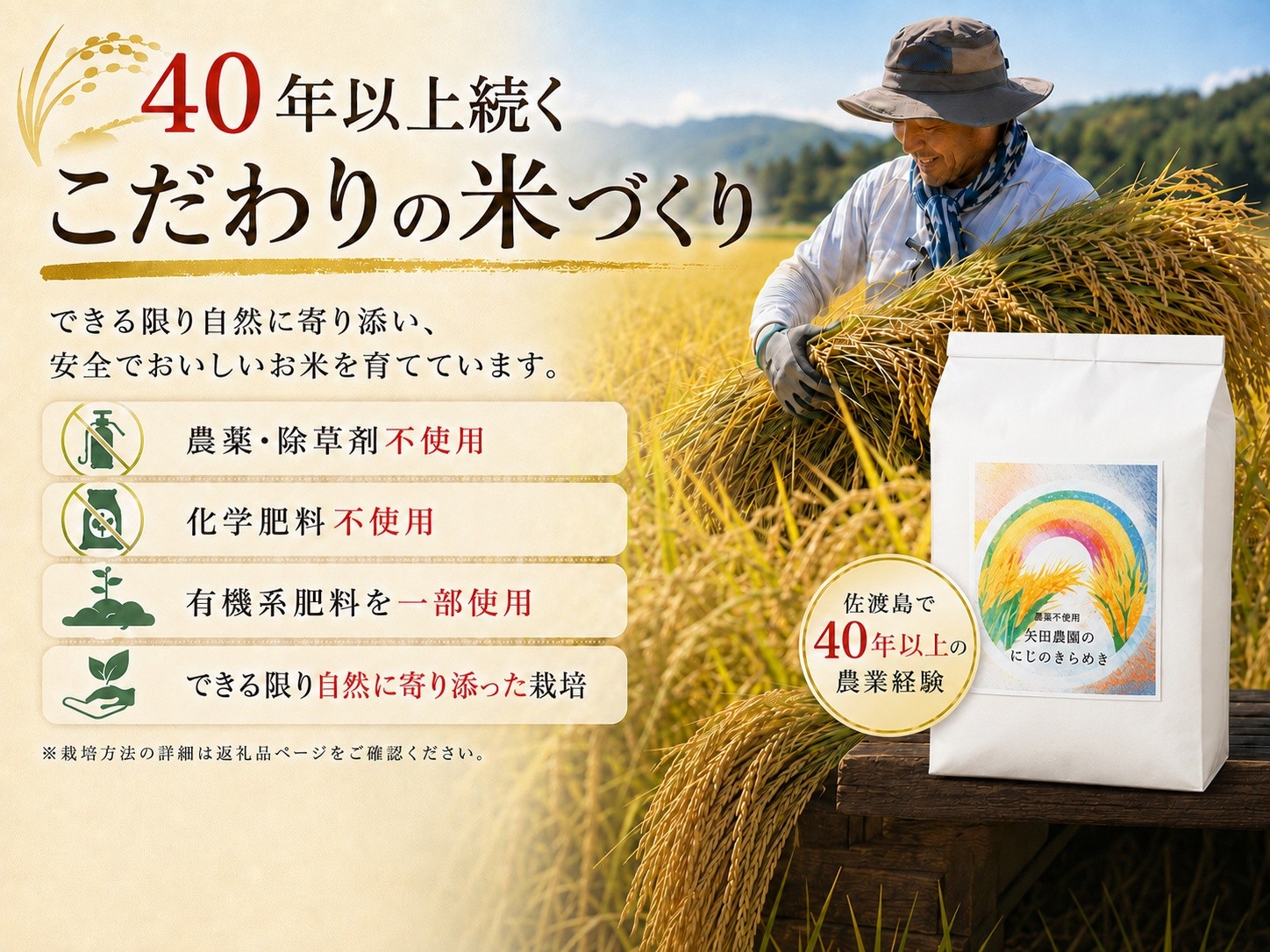【先行予約 令和8年産】佐渡産にじのきらめき 精米5kg