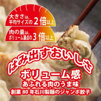 ふるさと納税 魚津市 石川製麺の黒門吾兵衛のジャンボ肉餃子24粒入り |  | 01