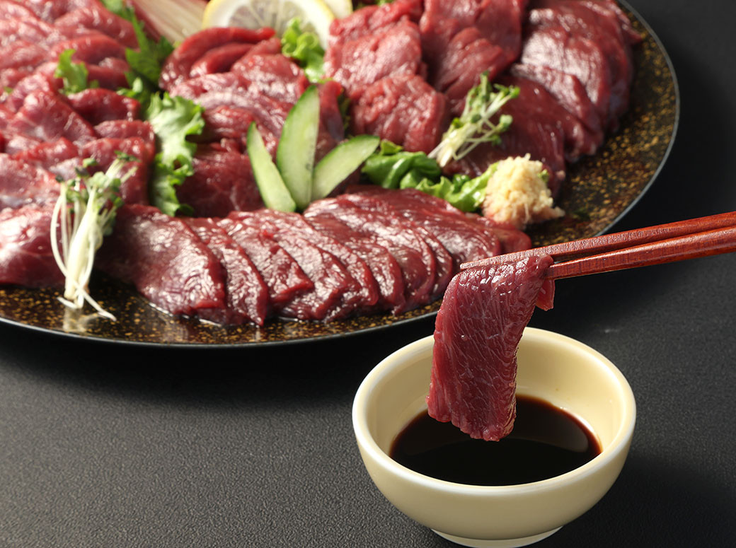 【フジチク ふじ馬刺し】極上馬刺し ロース・ヒレ食べ比べセット（7～8人前/各400g） 