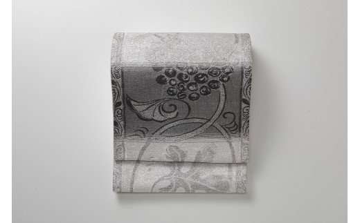 SG07　御山杉染め　袋帯　花喰鳥葡萄唐草文