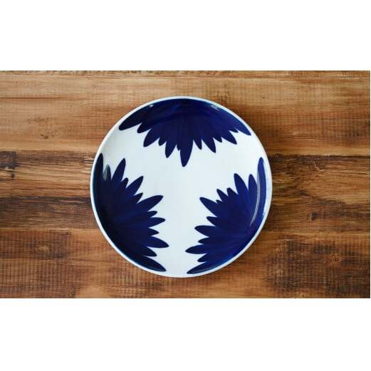 伯父山 菊の馨 26cm丸プレート 有田焼 A20-278_イメージ4