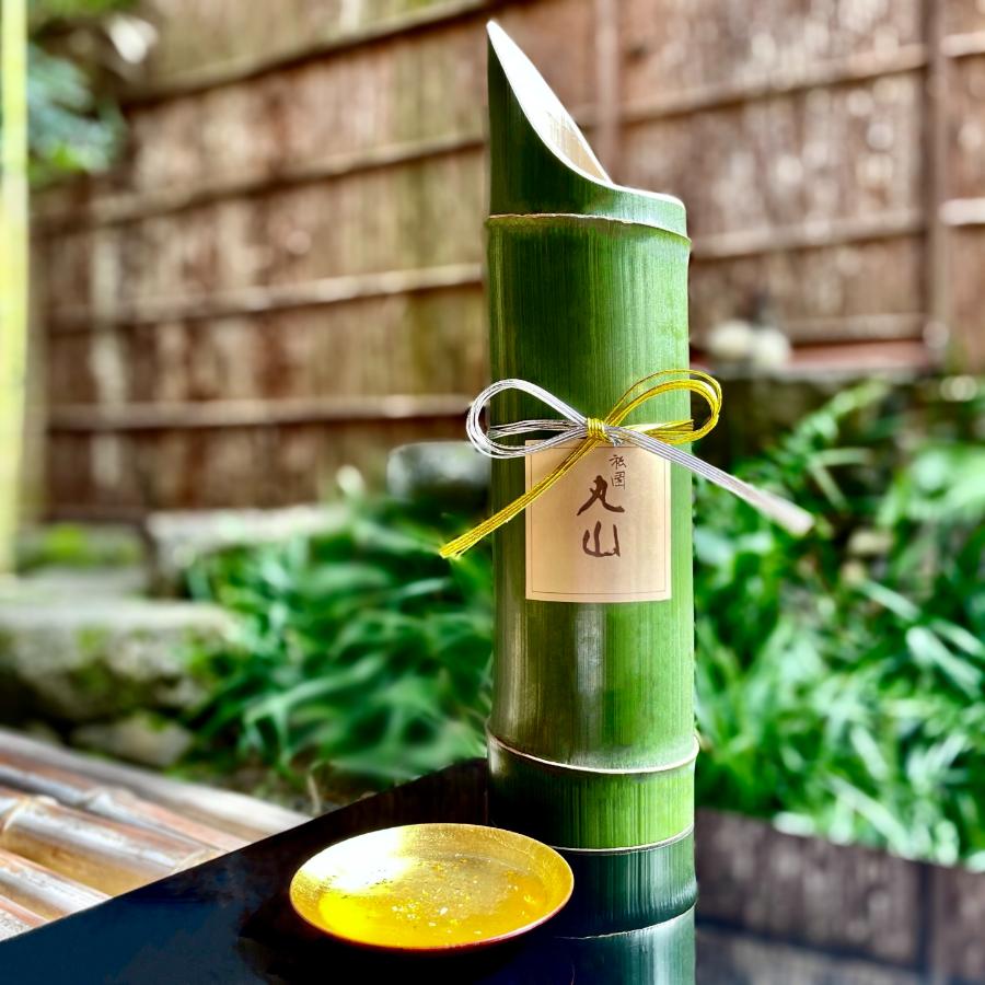 ＜祇園丸山＞特製青竹酒(金箔入) 500ml