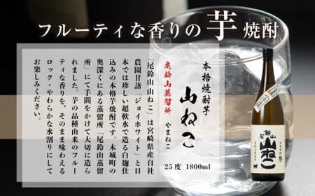 尾鈴山シリーズ 飲み比べ３本セット 焼酎尾鈴山一升瓶 25度（山猿1本・山翡翠1本・山ねこ1本） K09_0008_1