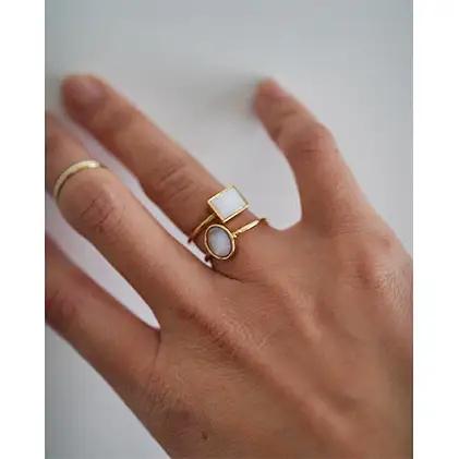 池蝶貝（イケチョウガイ）オーバルリング【13号】 アクセサリー 指輪 ファッション小物 雑貨 