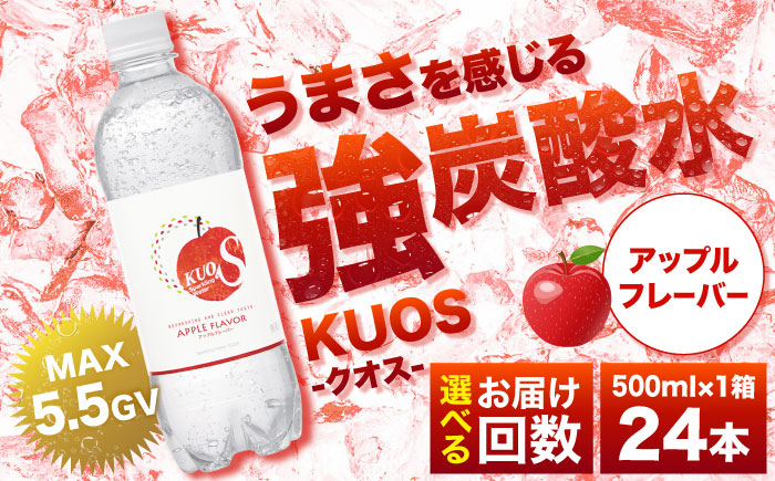 
            【選べる回数】強炭酸水クオス アップルフレーバー 500ml×24本 日田市 / 株式会社OTOGINO [AREF014,170-172]
          
