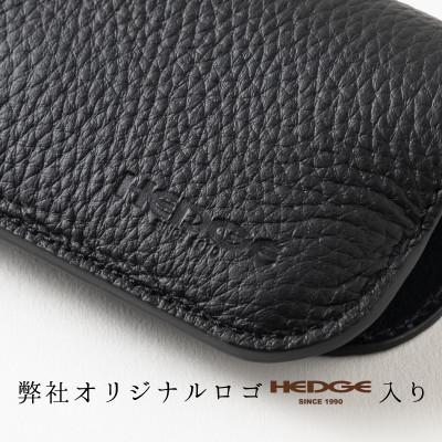 ふるさと納税 尼崎市 HEDGE　国産シュリンク型押し牛革　メガネケース(ブラック) |  | 02