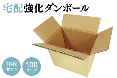 ダンボール 宅配 100サイズ 強化ダンボール10枚セット【埼玉県 春日部市 高耐久仕様 重量物保護 安全輸送 引越し】(CX008)