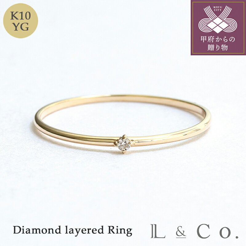 【ふるさと納税】 リング 指輪 ダイヤモンド ジュエリー レディース アクセサリー 0.01ct ゴールド K10 ギフト ジュエリーケース付 保証書付 k228-095