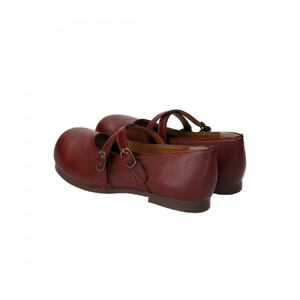 クロスベルトコンフォートシューズ｜ワイン M(23.5cm) レディース スリッポン ストラップシューズ 幅広 甲高 外反母趾 ゆったり幅 大人気 靴