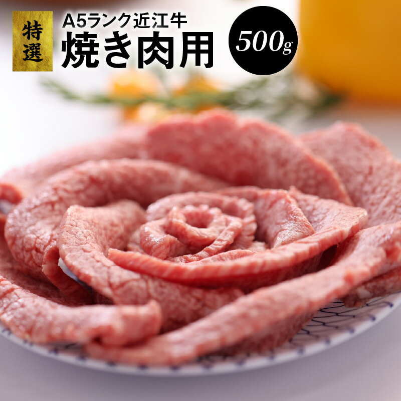 【ふるさと納税】特選 近江牛 モモ肉 A5ランク 500g 霜降り 焼肉用 認定近江牛指定店厳選 柔らかさと抜群の旨味 濃厚な味わい 牛肉 肉 焼き肉 バーベキュー BBQ キャンプ 冷凍便 国産 お取り寄せ グルメ 滋賀 送料無料