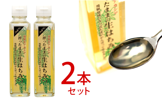 
                  飛騨産 搾ったままの生はちみつ アカシアはちみつ 2本(200g×2)国産 蜂蜜
                