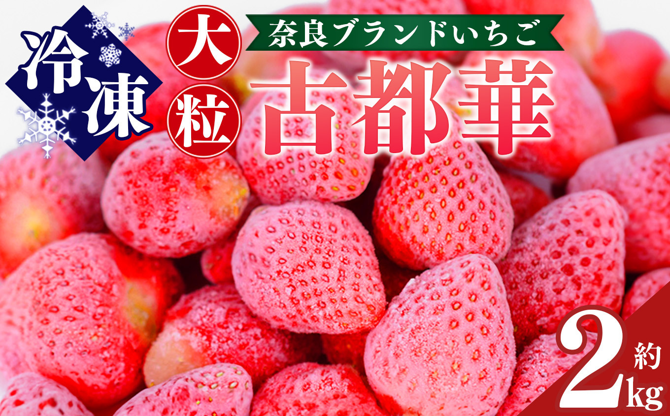 
            平群の古都華 冷凍いちご ミックスサイズ 約2kg | フルーツ 果物 くだもの いちご 苺 イチゴ 古都華 ことか 冷凍 アイス 製菓 材料 ミックス スムージー  奈良県 平群町 扇田農園
          