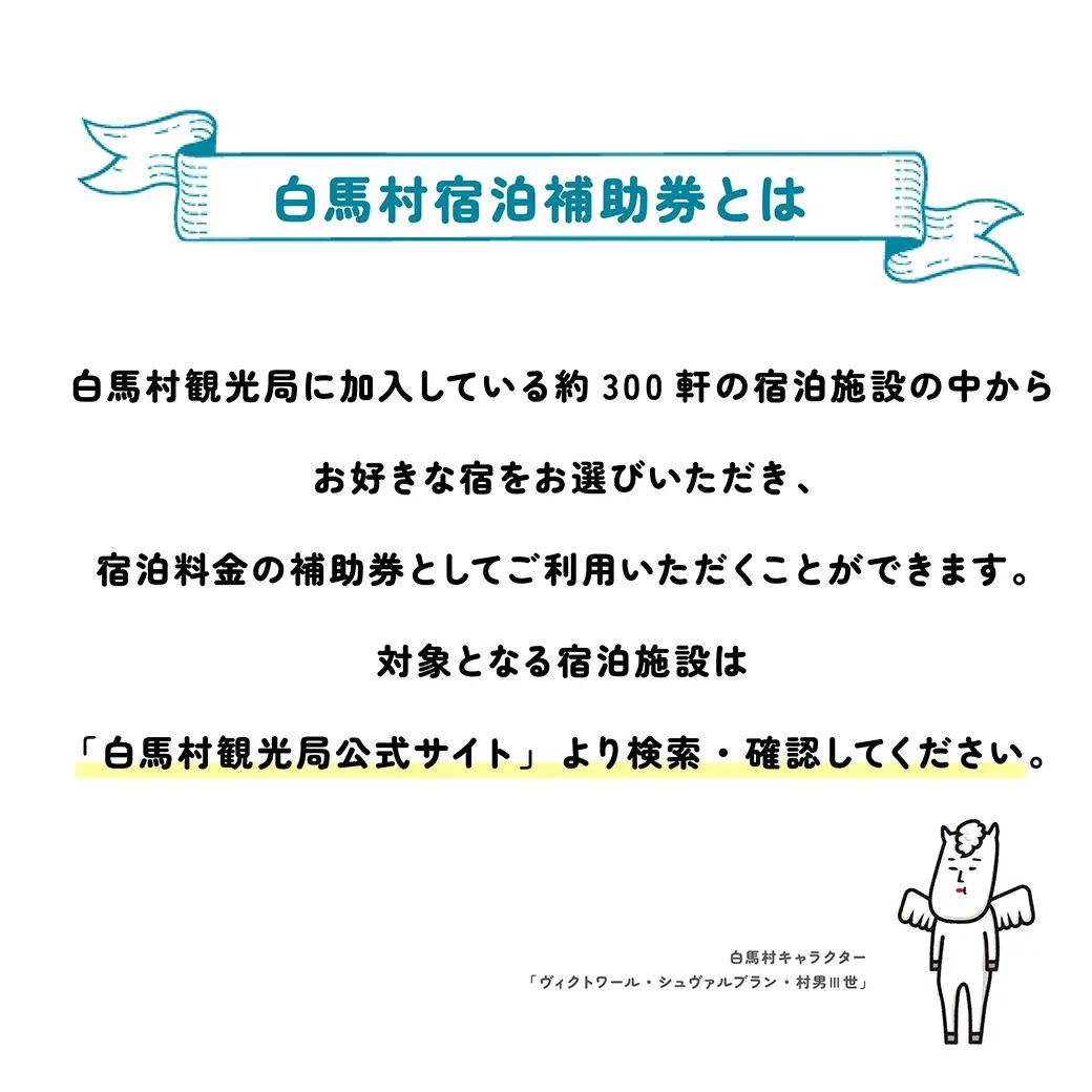 長野県白馬村 宿泊補助券30,000円分(10,000円分×3枚) 
