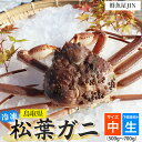 【ふるさと納税】【鮮魚屋JIN】冷凍 生松葉ガニ（ 中サイズ 500g ~ 700g ） ハーフポーション 下処理済み 真空冷凍 カニ かに 冷凍松葉ガニ 松葉がに 松葉ガニ ズワイガニ ずわいがに 冷凍ガニ 冷凍かに