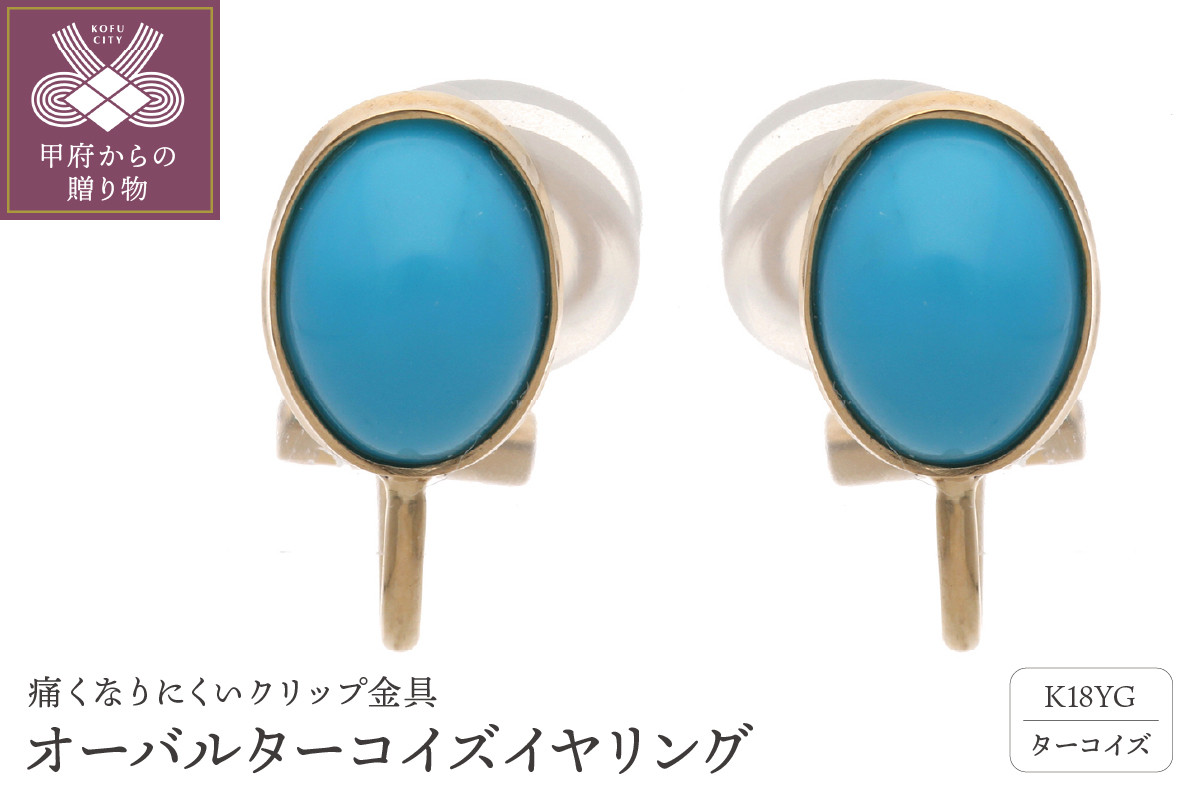 
オーバルターコイズイヤリング　684979
