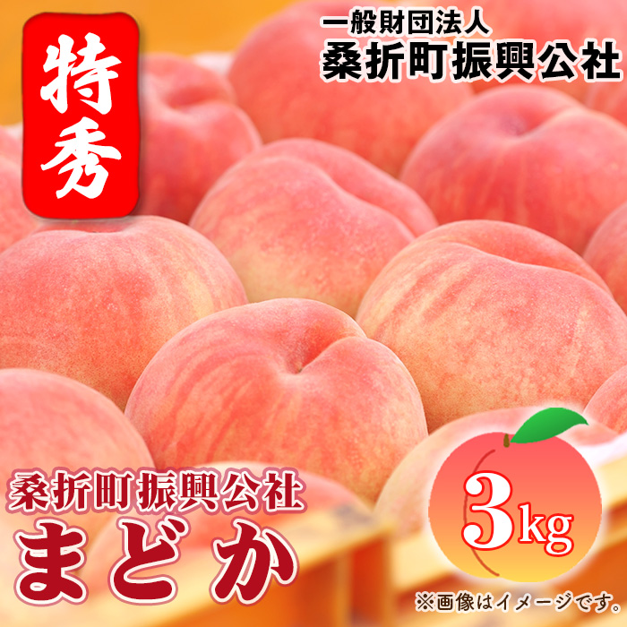 No.183 もも【まどか・2026年産先行受付】特秀3kg（9～11玉）桑折町振興公社