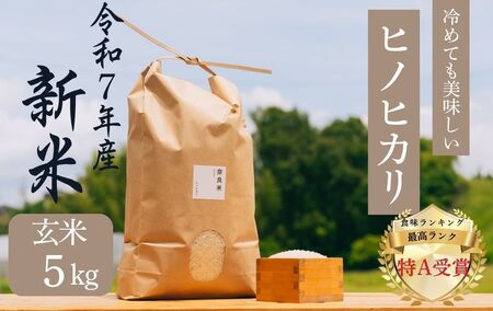 令和7年産 冷めても美味しいヒノヒカリ玄米5kg