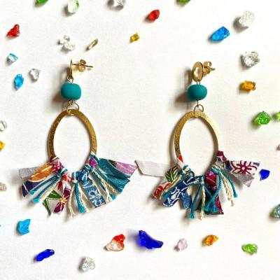 ふるさと納税 うるま市 【ピアス】てぃーだポリマークレイピアス |  | 03
