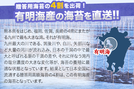 長洲町 訳あり 一番摘み 有明海産海苔 熊本県産（ 有明海産 ） 海苔 全形40枚入り×3袋 《45日以内に出荷予定(土日祝除く)》