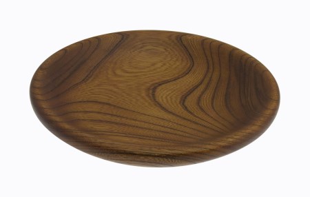 Zelkova バルク　8寸【お皿 キッチン用品 食器 雑貨 日用品 φ24cm×高さ3cm 木製食器 国産ケヤキ  工芸品 職人の手作り おしゃれ食器 神奈川県 小田原市 皿 皿 皿 皿 皿】