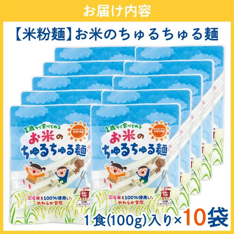 【米粉麺】お米のちゅるちゅる麺 100g×10袋 FY26-113