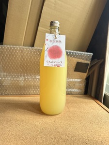 りんごジュース　1L×2本 氷点寒熟りんごジュース サンふじ100%ストレートフルーツジュース 青森県五所川原市