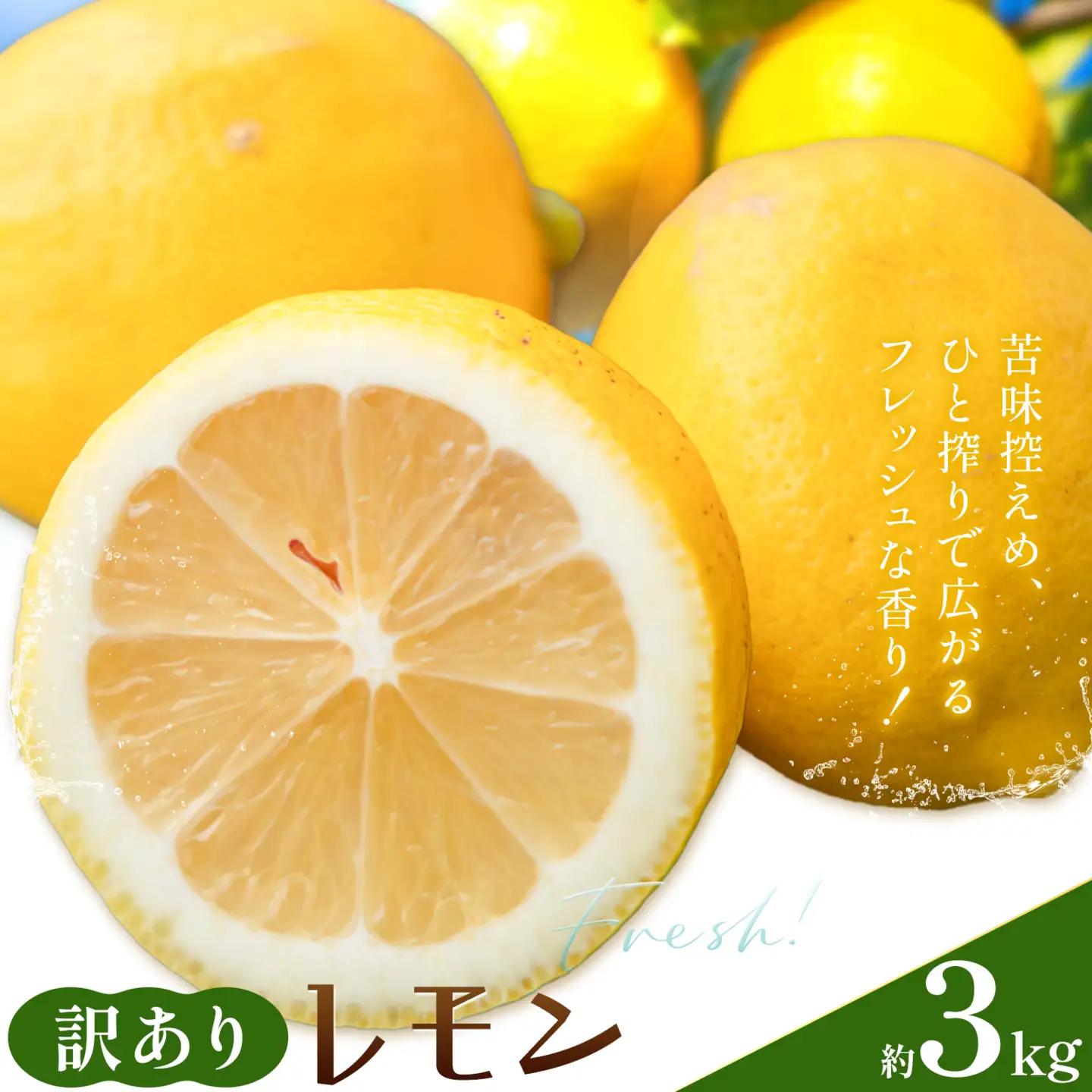 レモン 訳あり 3kg 株式会社農業福祉研究機構