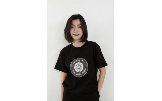 
足利市 マンホールTシャツ 黒 L
