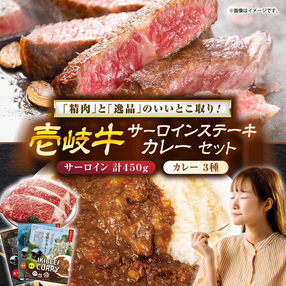 【ふるさと納税】壱岐牛サ−ロインステーキ＆壱岐牛カレーセット《壱岐市》【壱岐フードファクトリー】[JDW048]
