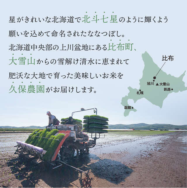 
            【2025年産先行受付】比布町久保農園産　ななつぼし精米10㎏
          