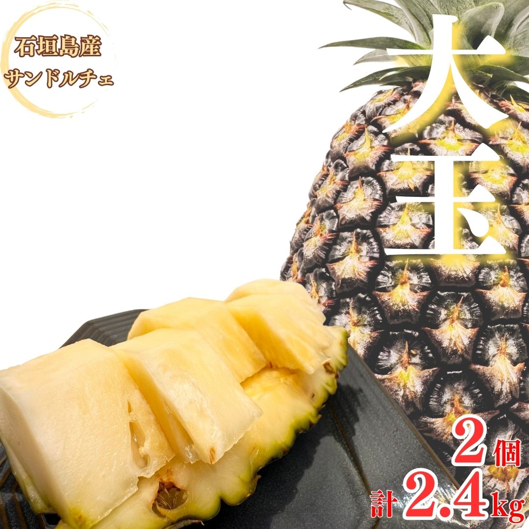 【ふるさと納税】先行予約《2025年夏季 順次発送》サンドルチェ大玉2～3個 計2.4kg｜ 産地直送 沖縄 石垣 フルーツ パイナップル パイン サンドルチェ SI-41
