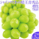 【ふるさと納税】2025年予約受付中 シャインマスカット晴王 2房 約1.2kg 7月～8月出荷 人気 岡山県産 種無し 皮ごと食べる みずみずしい フレッシュ 晴れの国 おかやま 果物大国 ハレノフルーツ　お届け：2025年7月1日～2025年8月31日