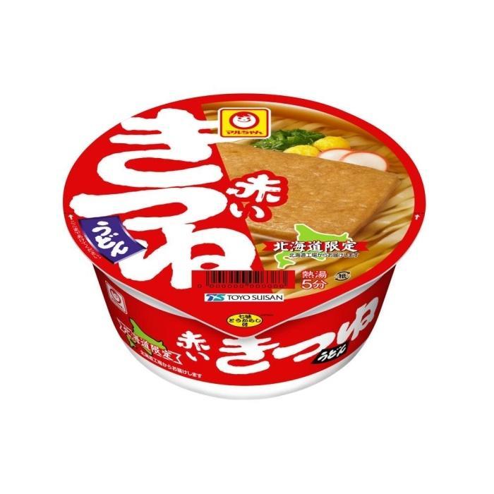 【ふるさと納税】【数量が選べる】マルちゃん「赤いきつねうどん 北海道」12食入り 1～2ケース | カップ麺 うどん きつねうどん インスタント 北海道限定 小樽市 北海道 送料無料