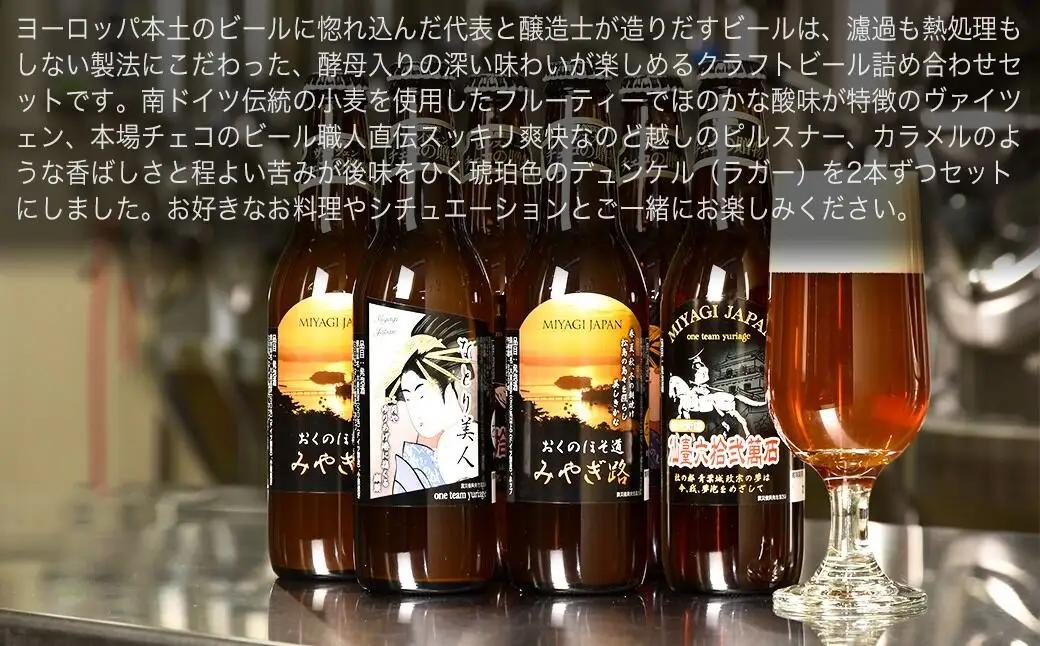 クラフトビール　3種計6本セット（ヴァイツェン ピルスナー デュンケル（ラガー）　各2本計6本）