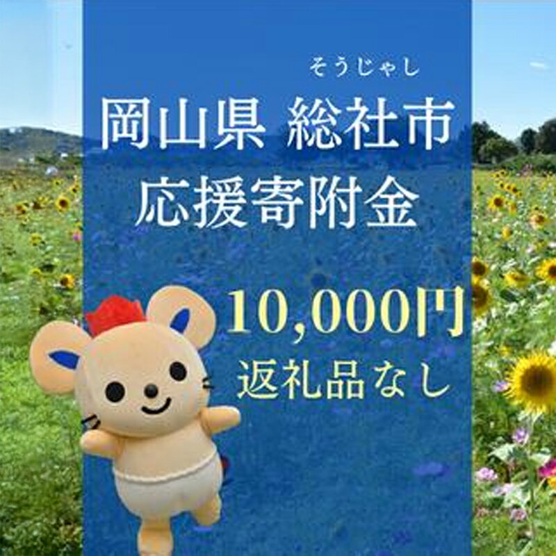 【ふるさと納税】返礼品なし 応援 寄附 岡山県 総社市 10000円