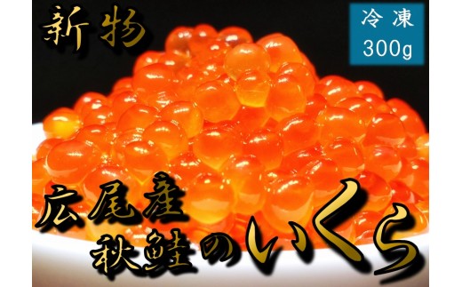 海産問屋カネニ　広尾町産秋鮭の醤油いくら（300ｇ）【工藤水産】(D0002)