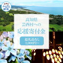 【ふるさと納税】芸西村応援寄付金 寄附のみ 1000円～ 返礼品なし 高知県芸西村 (寄付のみ 1000円 ポッキリ 送料無料 ポイント消化 お買い物マラソン 買い回りにも)