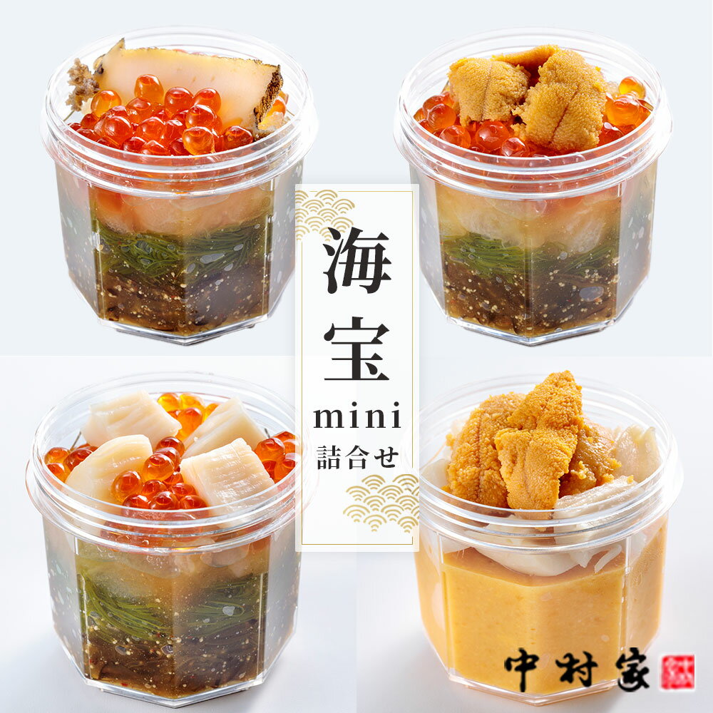 【ふるさと納税】海宝mini 詰合せ 中村家 海宝漬 三陸海宝漬 ご飯のお供 うに めかぶ あわび いくら ほたて 黄金のうに お取り寄せ 人気 美味しい おすすめ 産地直送 贈答品 岩手県 釜石市 海宝漬け 三陸 海産物 魚 魚介 海鮮 新鮮 贅沢 高級 ご褒美 酒の肴
