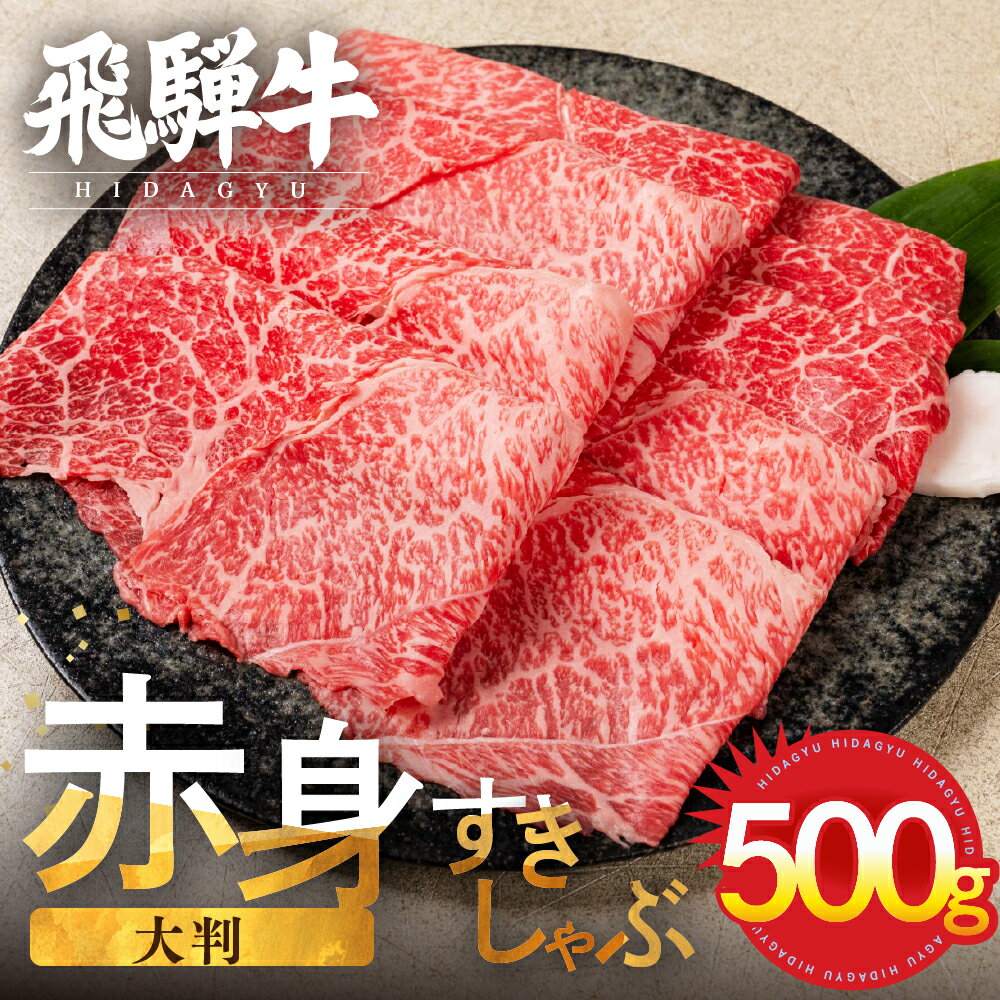 【ふるさと納税】 飛騨牛 赤身スライス すきしゃぶ用 すき焼き しゃぶしゃぶ用 500g すきやき 牛肉 和牛 黒毛和牛 肉 国産 ギフト 贈り物 すきやき スキヤキ 赤身 飛騨市 冷凍発送 [Q3003]