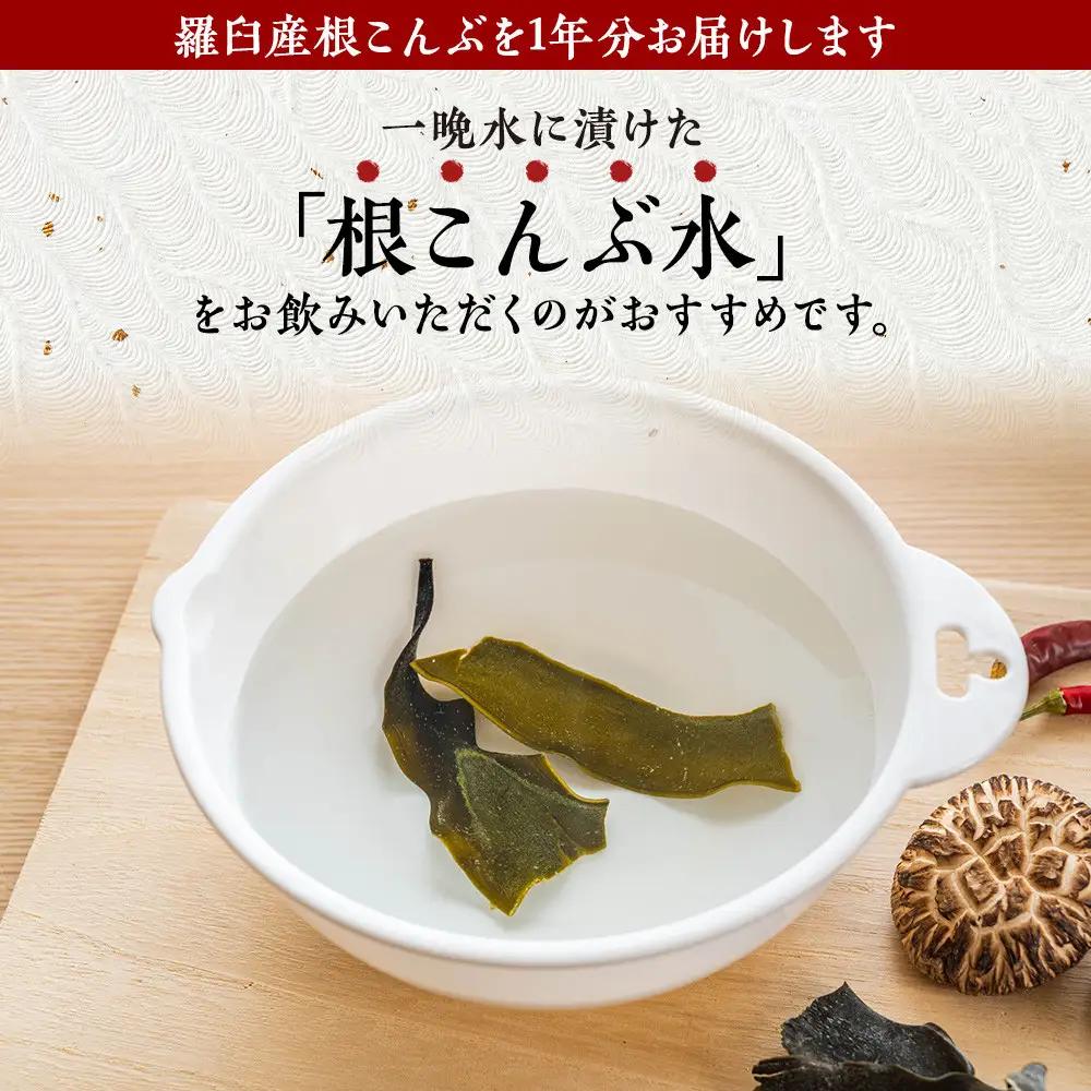 まいにち根こんぶ　１年分 昆布水 健康 ミネラル だし 和食 国産 知床 羅臼 北海道