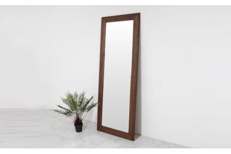 「ウォールナット_姿見 Full length mirror 690」｜全身鏡 ミラー 木製フレーム