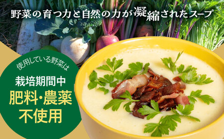 季節の野菜ポタージュ (6食) × 天然酵母のパン (6個) セット 【ほたるファーム/腸にいいぱん】 スープ 旬 酵母 冷凍[TEB006]