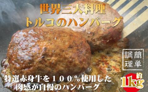 牛100％使用　世界三大料理トルコの本格ハンバーグ5個セット（200gソース入り×5）ギフト 贈答にも【kcr105】