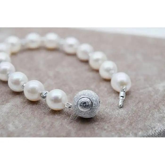 あこやバロック真珠ブレスレット（シルバー色）　　