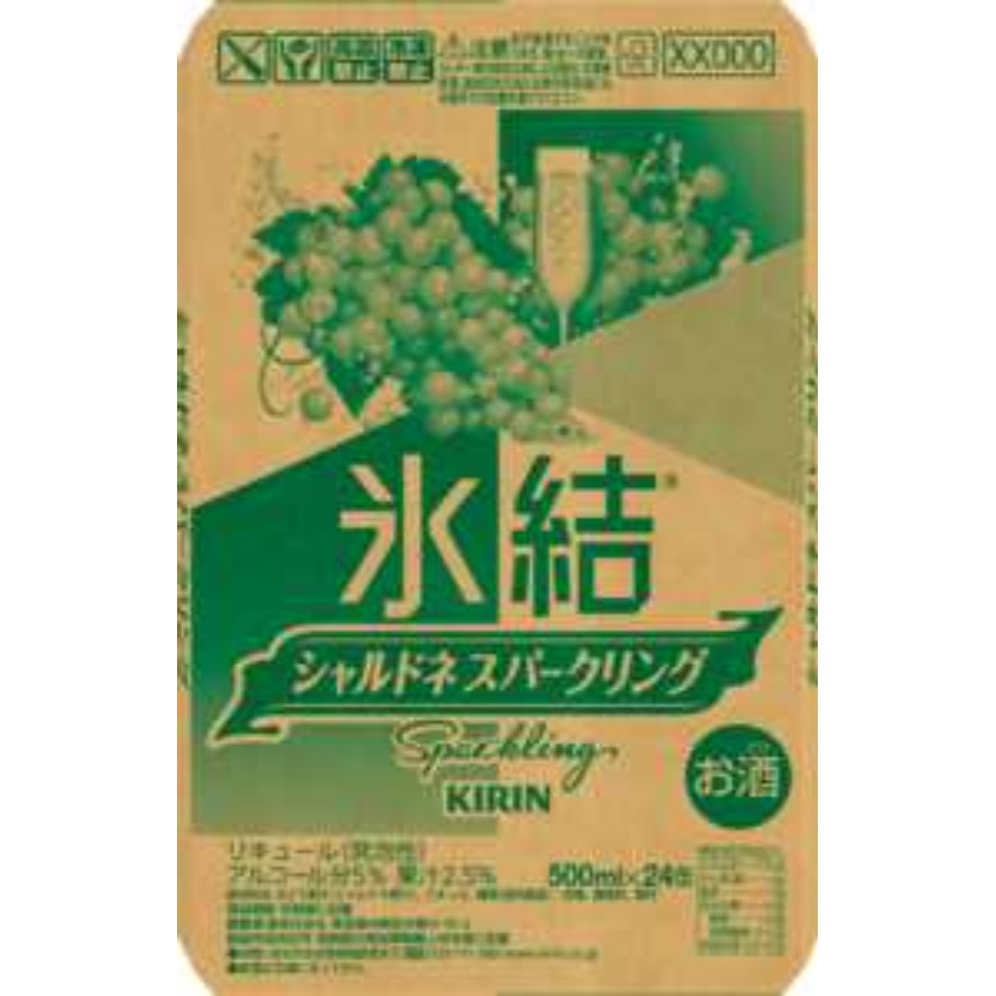 ＜キリンビール＞キリン 氷結(R) シャルドネスパークリング 500ml 缶（お酒）×24本
