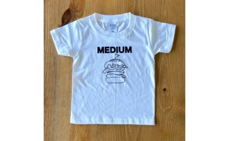 3人兄弟姉妹でおそろい/ハンバーガー SMALL×MEDIUM×BIG プリント/ Tシャツ3枚組ギフトセット【出産祝い・誕生日・ギフト・プレゼント】 80cm×100cm×120cm