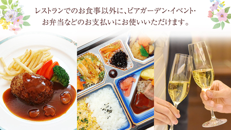 【 9000円分 】 ダイヤモンドホール お食事券  ビアガーデン イベント お弁当 ふるさと納税 レストラン プレゼント チケット お祝い ごほうび [DT002ci]