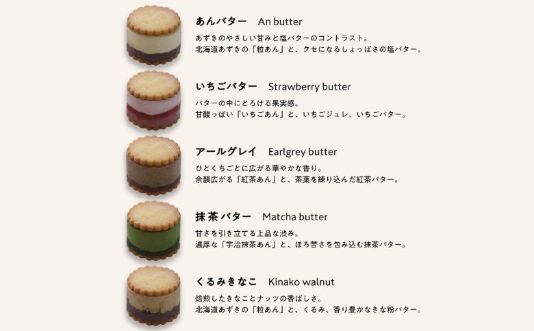 MOTCH サンドもっち5個ボックス [あんバター、いちごバター、アールグレイ、抹茶バター、くるみきなこ各1個] 新食感 餅入り スイーツ バターサンド 洋菓子 ギフト 贈り物 取り寄せ