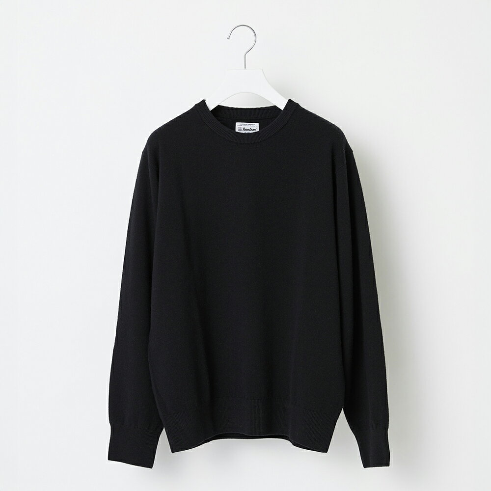【ふるさと納税】≪順次発送≫【Yonetomi】Yonetomi×Spiber NEW BASIC KNIT PULLOVER BLACK ブラック 黒 ニューベーシックニット 服 洋服 ユニセックス メンズ レディース ブランド 山形県 山辺町 送料無料 yt-npxxk-sn ※沖縄・離島への配送不可