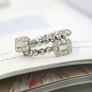 甲府市発 プラチナ ダイヤモンド リング 0.5ct 形状記憶 S M L サイズ [WR-5003-1PT]